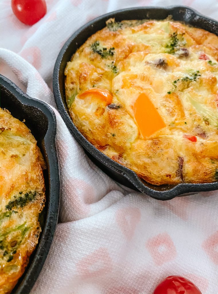 Gluten Free Vegetable Frittata with Pancetta and Cheese