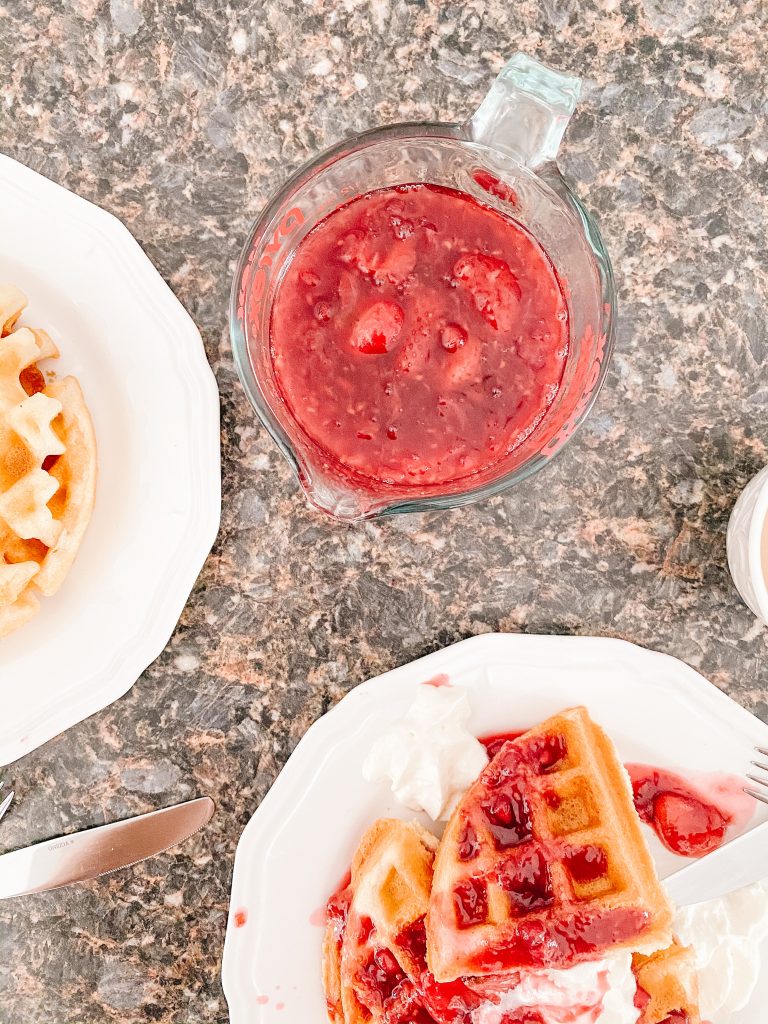 Frozen Fruit Compote for Waffles